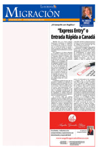 “EXPRESS ENTRY” O ENTRADA RÁPIDA A CANADÁ