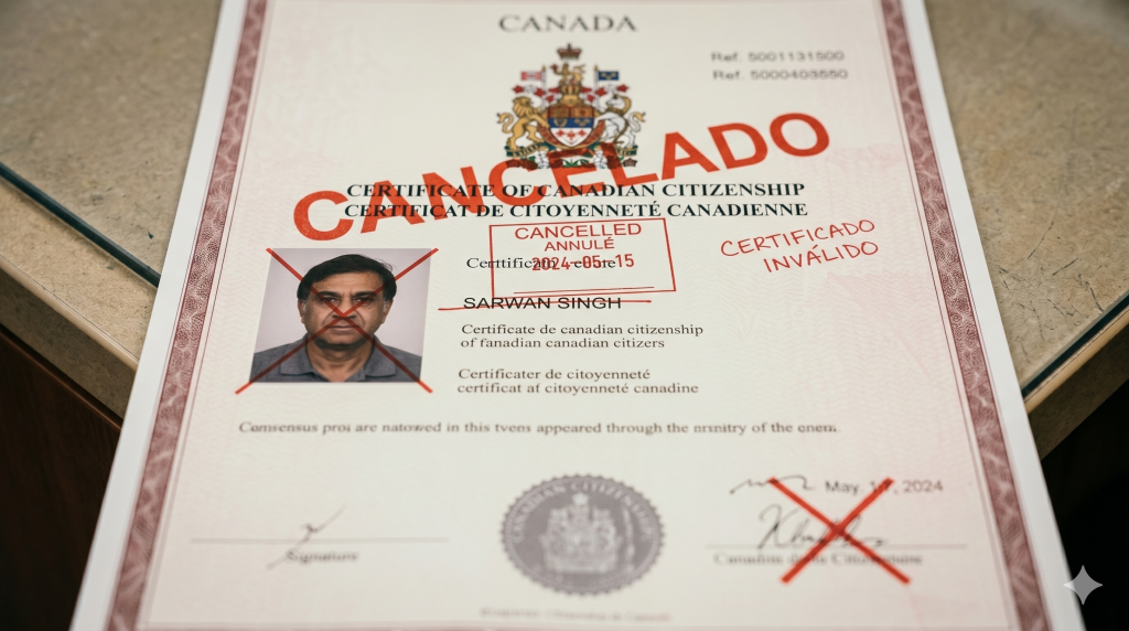 cancelation of citizenship of Canada